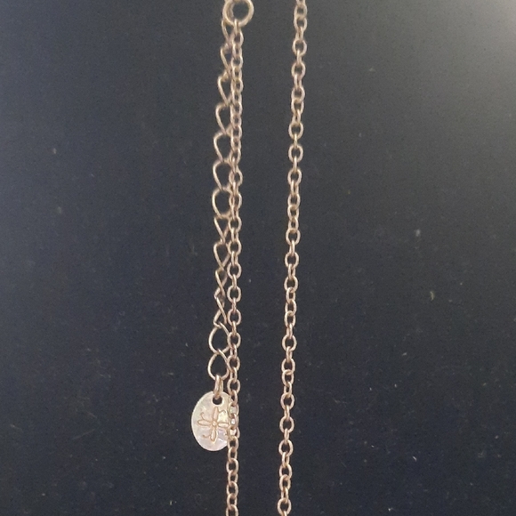 Gold and Red Heart Pendant Necklace - Picture 2 of 3